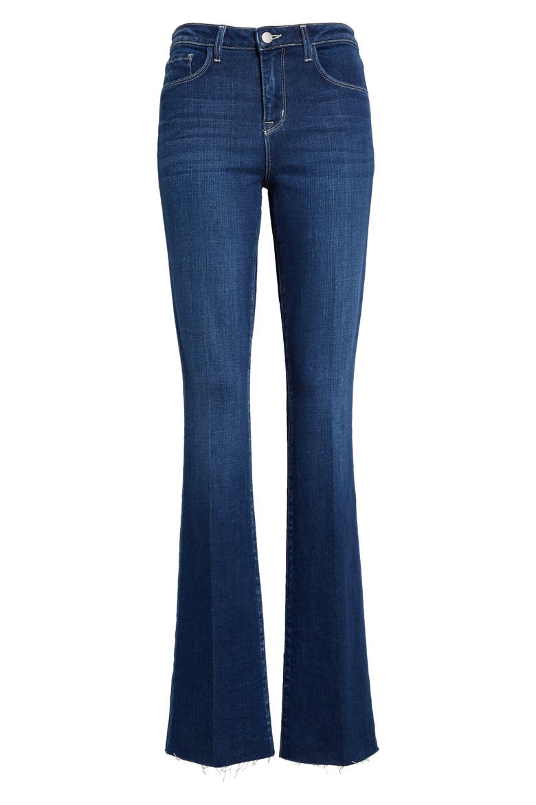 Ruth Raw Hem Straight Leg Jeans, Alternate, color, SUTTON