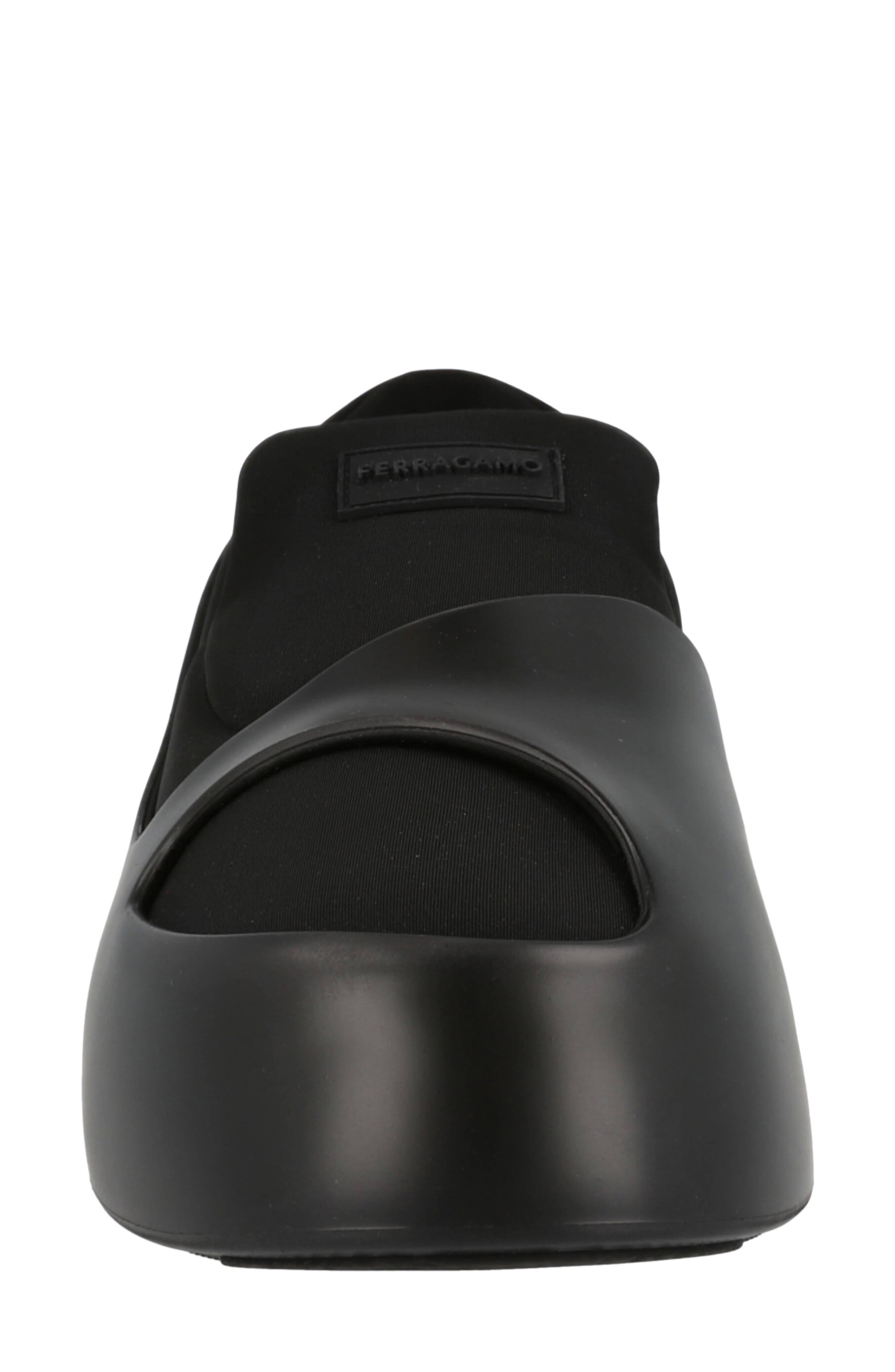 Lunar Paneled Slip On Sneaker, Alternate, color, BLACK