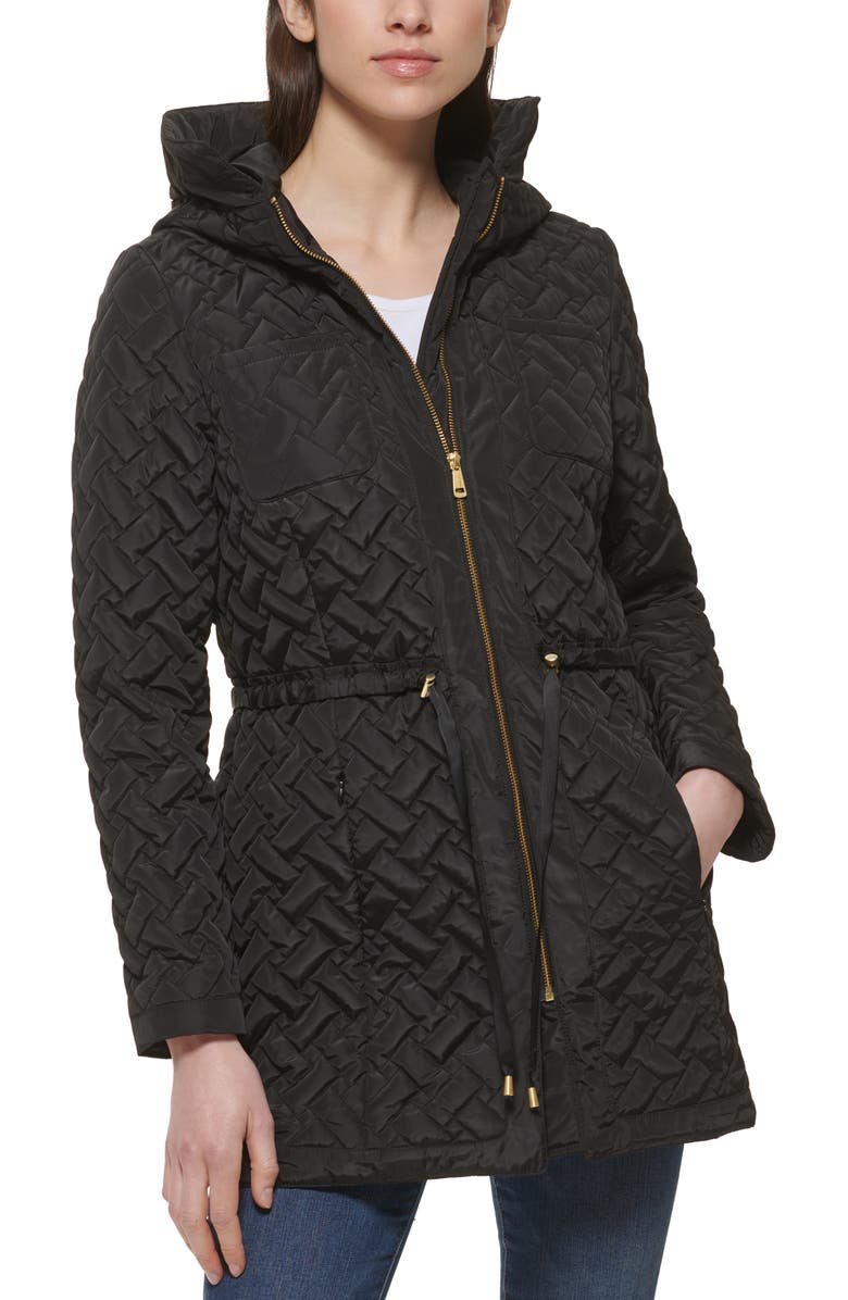 Cole Haan Signature Quilted Zip Front Jacket, Main, color, 