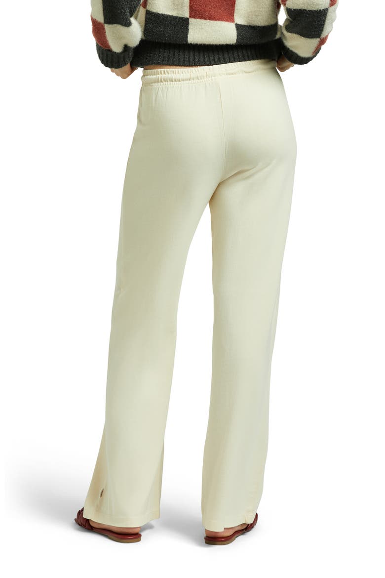 Carefree Organic Cotton Wide Leg Lounge Pants, Alternate, color, WHITE SMOKE