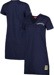 Mitchell & Ness Women's Mitchell & Ness  Navy New York Yankees Cooperstown Collection V-Neck Dress