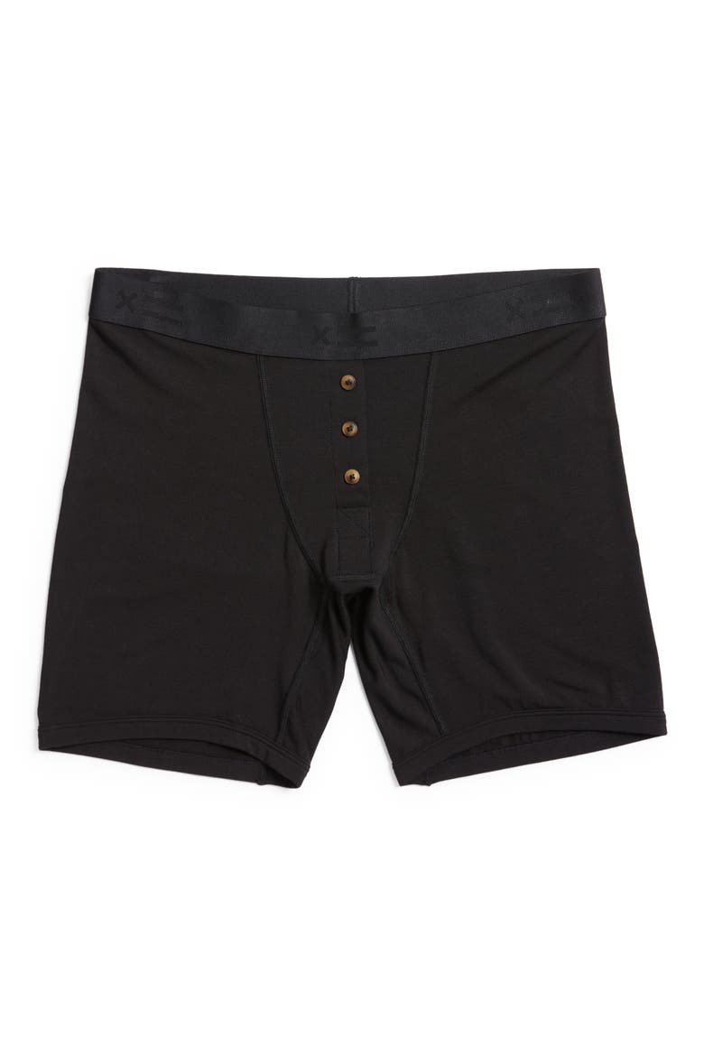 6-Inch Modal Boxer Briefs, Alternate, color, BLACK X