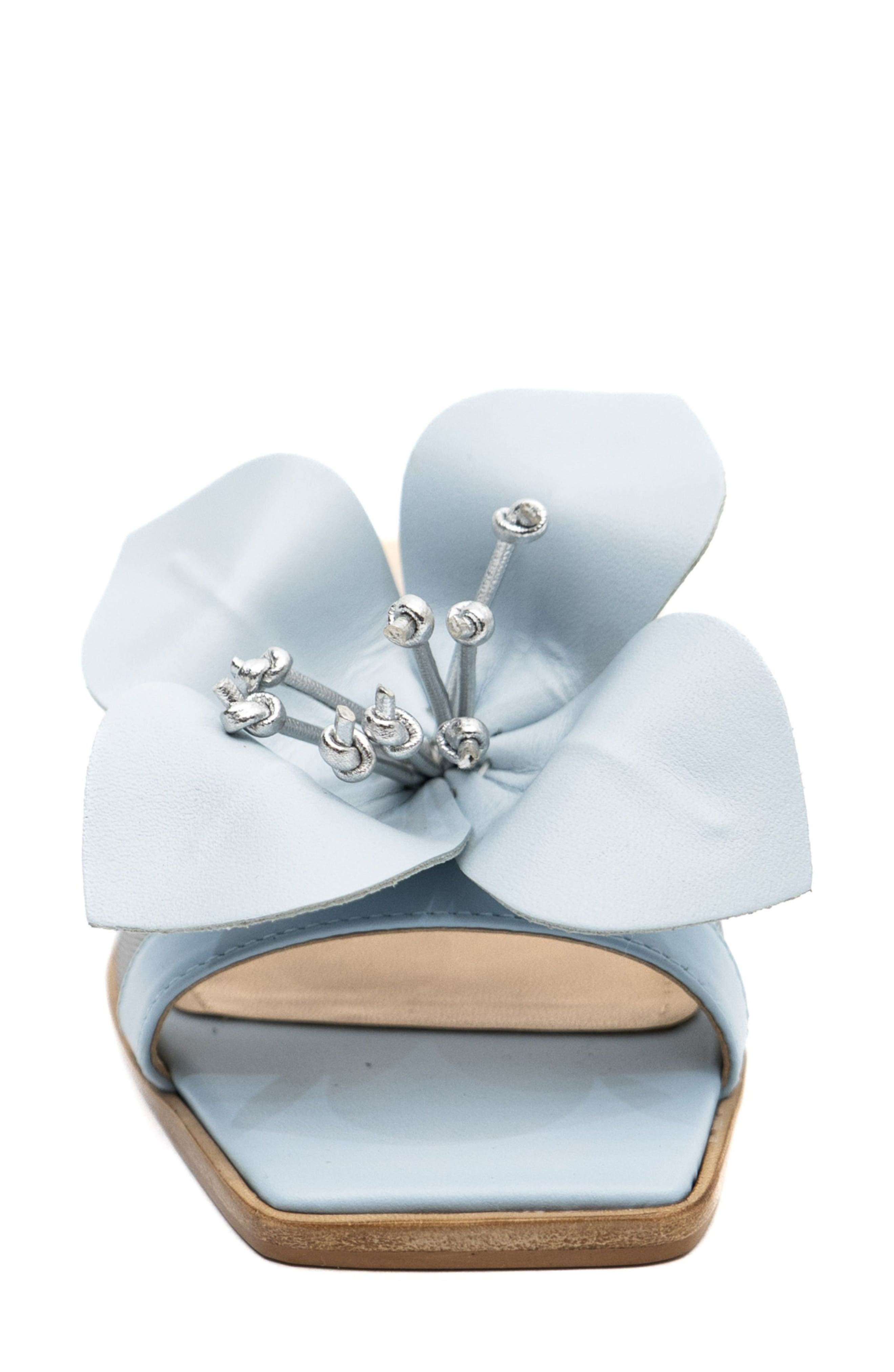 Blossom Slide Sandal, Alternate, color, BLUE