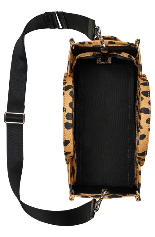 Marc Jacobs The Medium Cheetah Canvas Tote Bag In Black Multi
