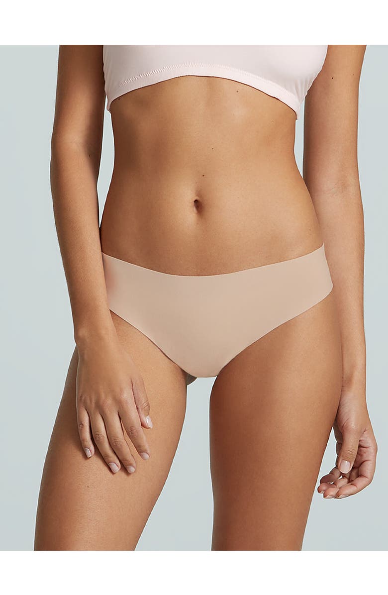 Commando Butter Mid-Rise Thong 3-Pack, Alternate, color, Black