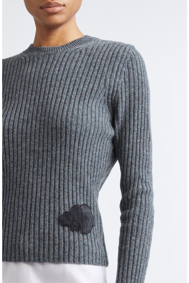 Blas Nordic Rib Wool Sweater, Alternate, color, DARK GREY