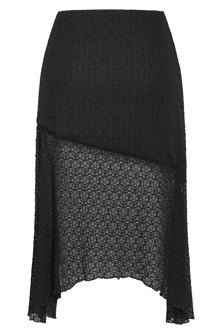 Brie Lace Maxi Skirt, Alternate, color, BLACK