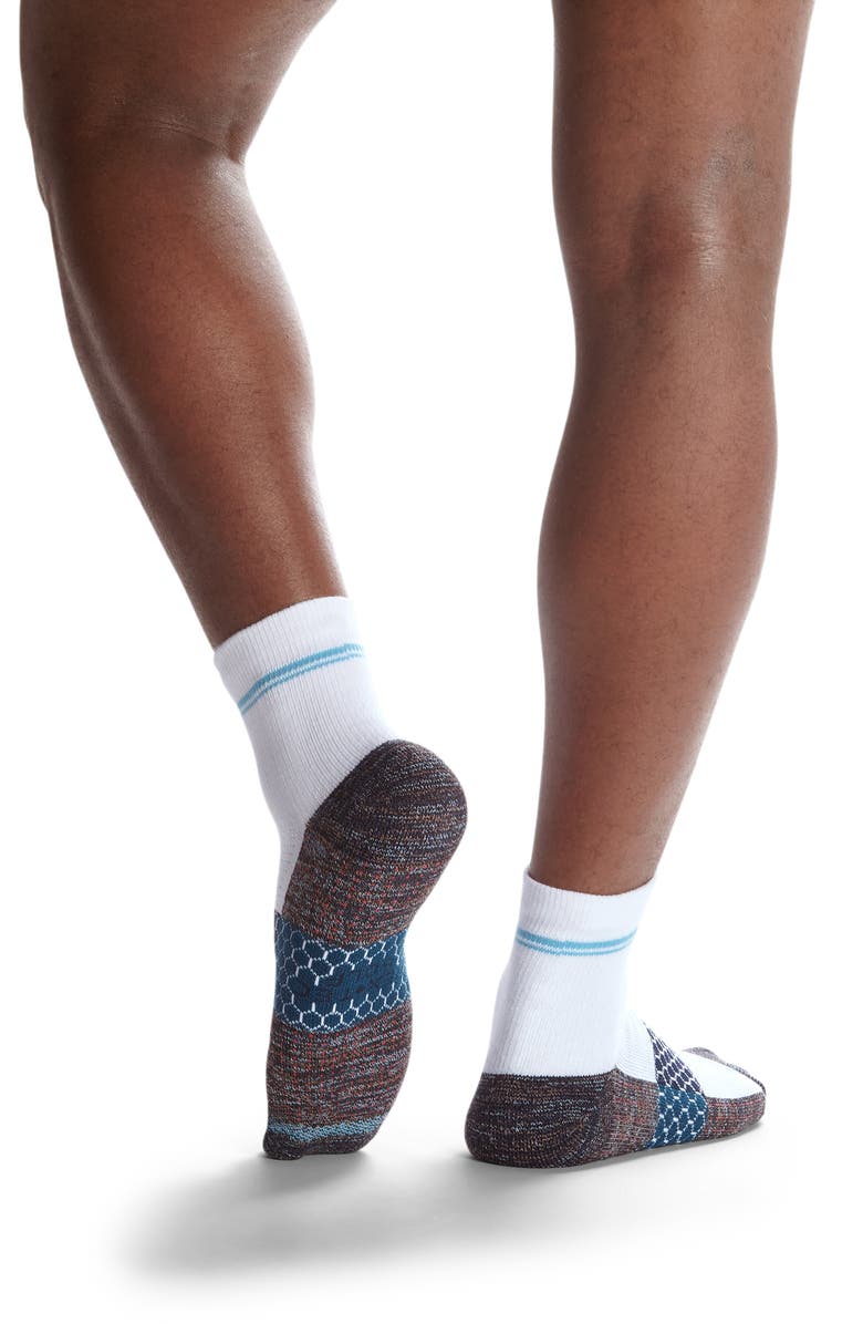 Bombas Space Dye Colorblock Quarter Socks, Alternate, color,