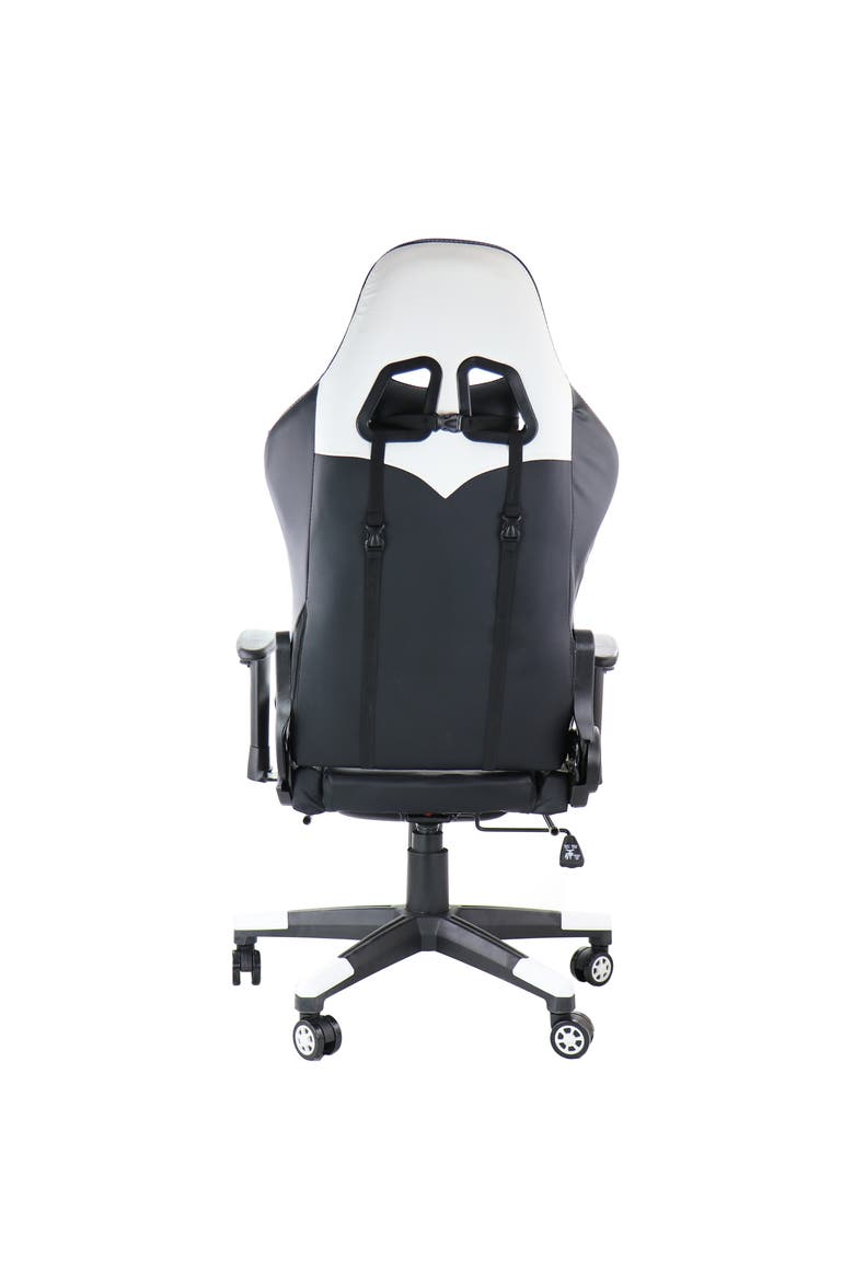 Gaming Chair in Black and White, Alternate, color, Black