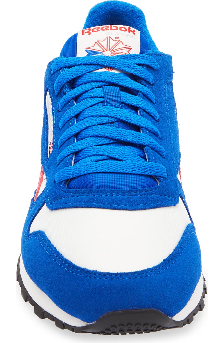 Reebok Classic Leather Sneaker, Alternate, color, Chalk/ Optimum Blue/Vector Red