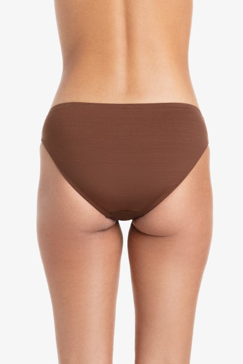 Helen Jon Classic Hipster In Textured Chocolate Brown