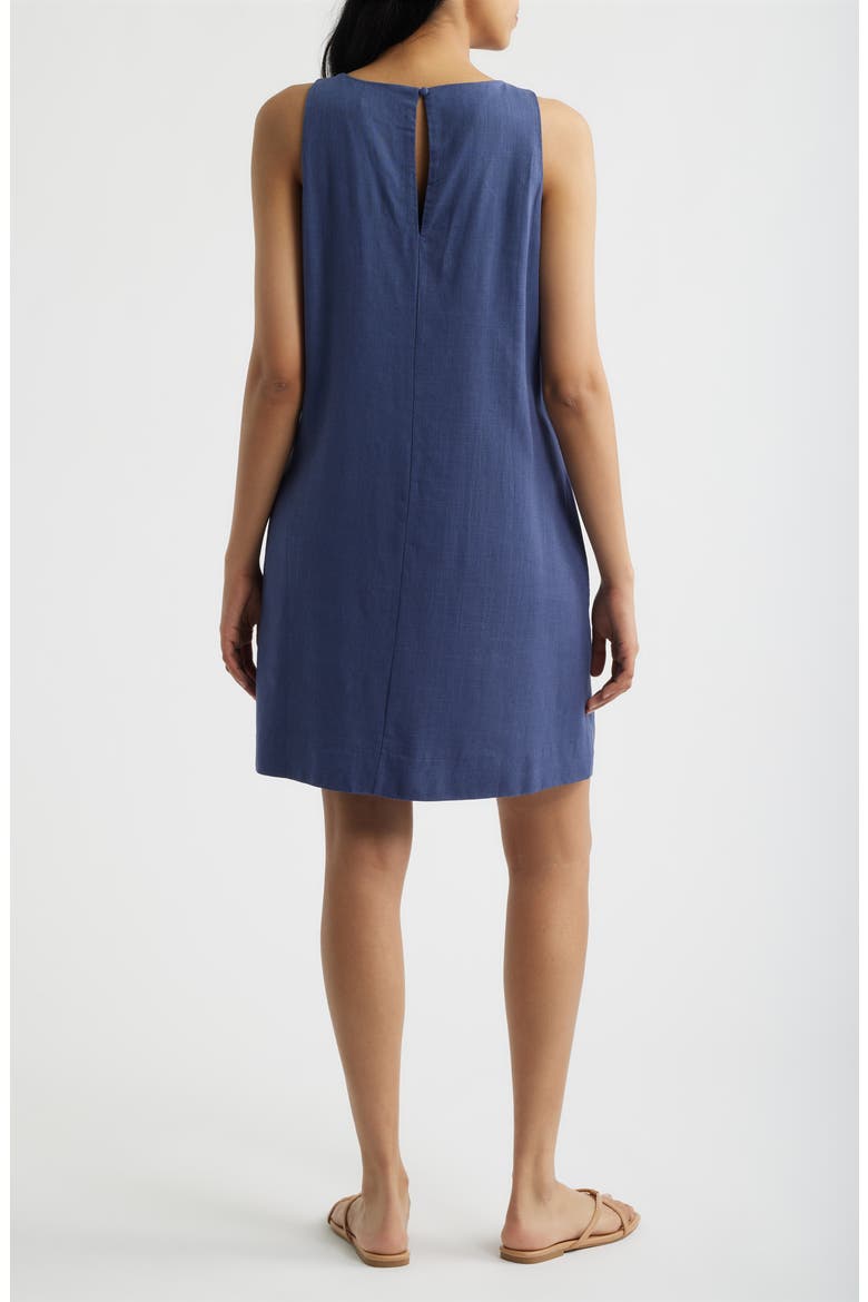 Sleeveless A-Line Dress, Alternate, color, INDIGO