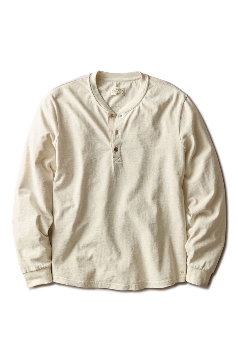 Luxe Jersey Henley, Alternate, color, OATMEAL HEATHER