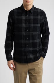 Vince Plaid Corduroy Button-Up Shirt