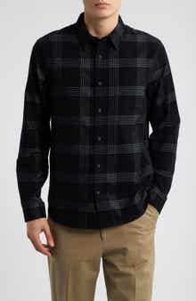 Vince Plaid Corduroy Button-Up Shirt