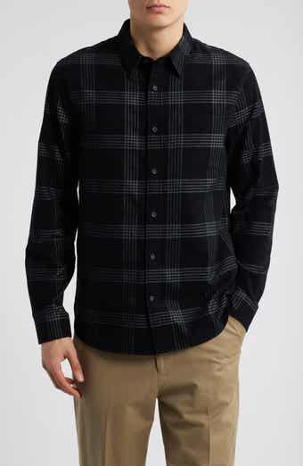 Vince Plaid Corduroy Button-Up Shirt