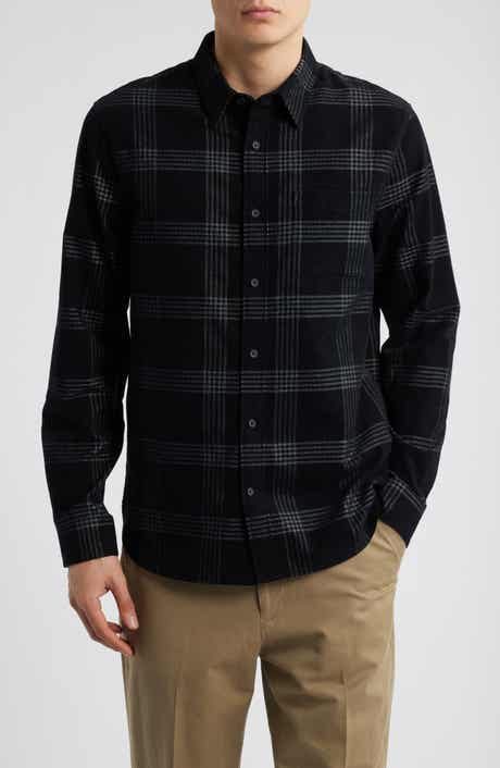 Vince Plaid Corduroy Button-Up Shirt
