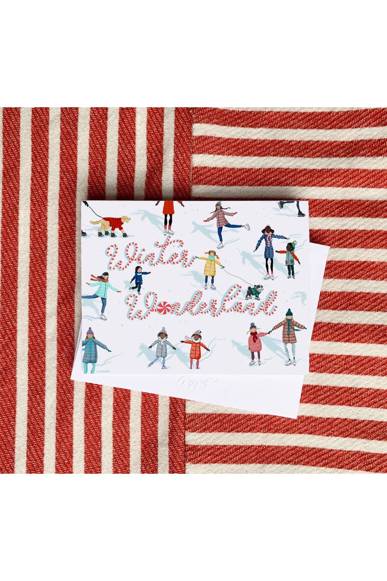 Jolly People, Elf Family, Winter Wonderland Winter/Holiday/Christmas Greeting Card Pack Sets, Alternate, color, Multi-Pack