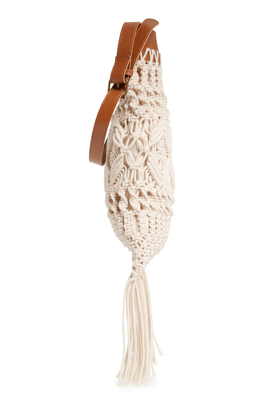 Crochet Crossbody Bag, Alternate, color, NATURAL