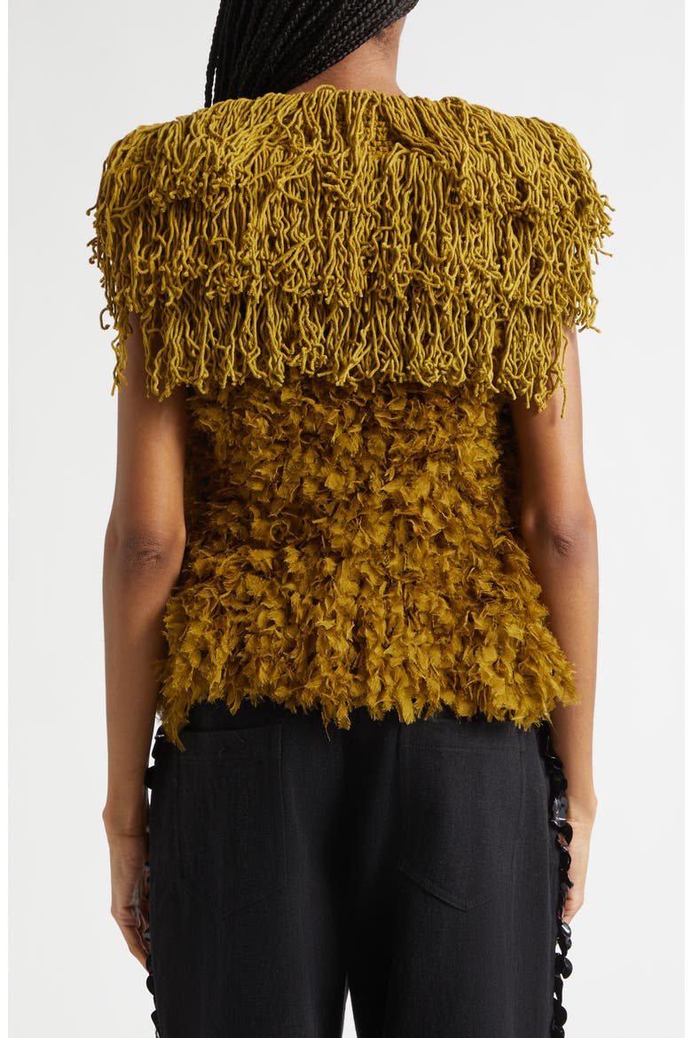 Bambola Mixed Media Top, Alternate, color, CUMIN