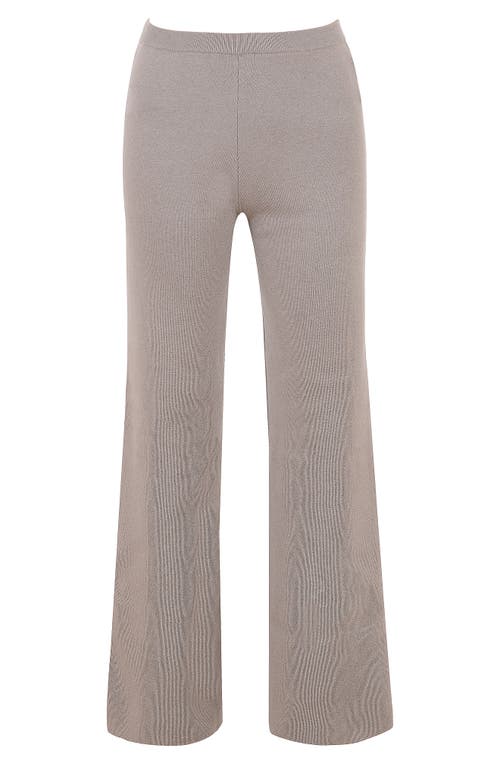 House Of Cb Womens Grey Hunter Straight-leg Cotton-blend Knitted Trousers In Grey
