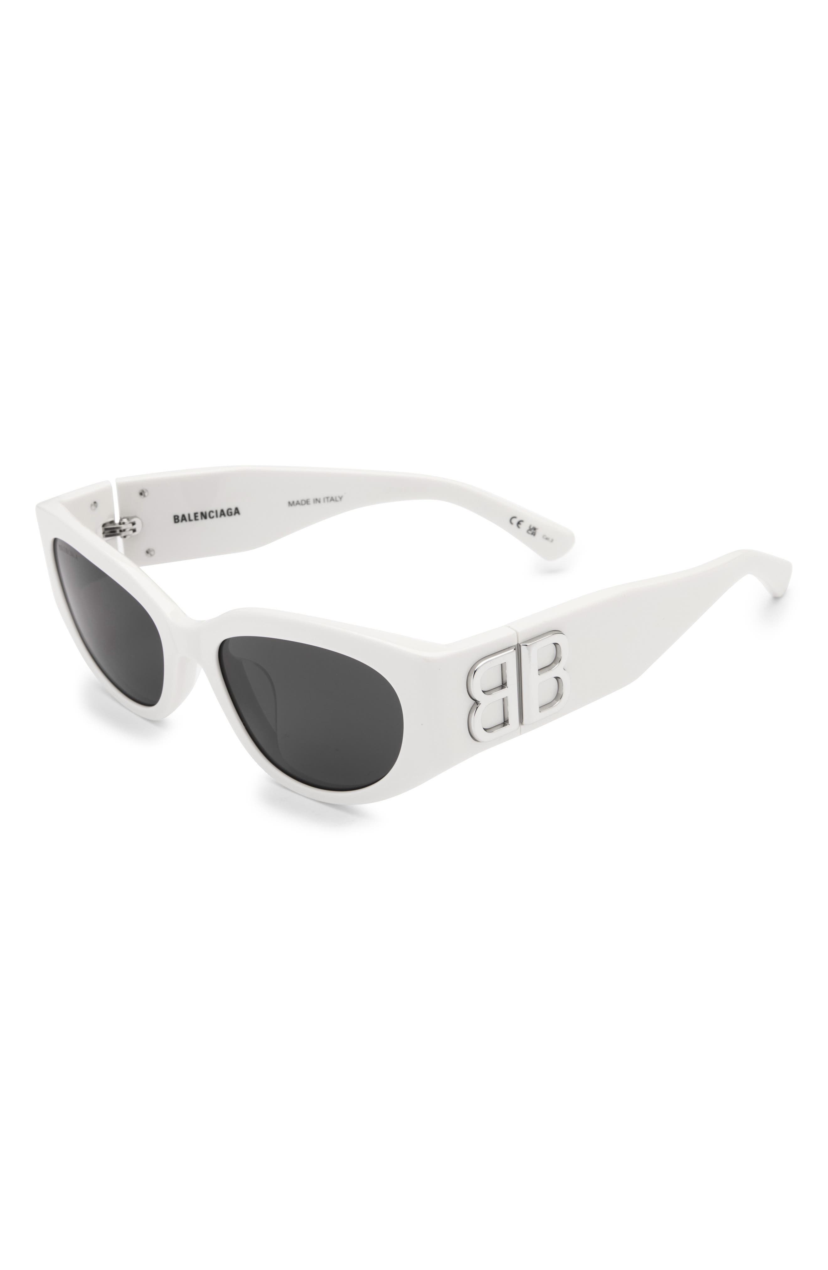 55mm Mirrored Round Sunglasses