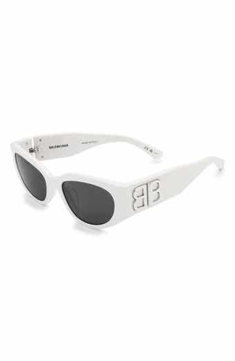 55mm Mirrored Round Sunglasses