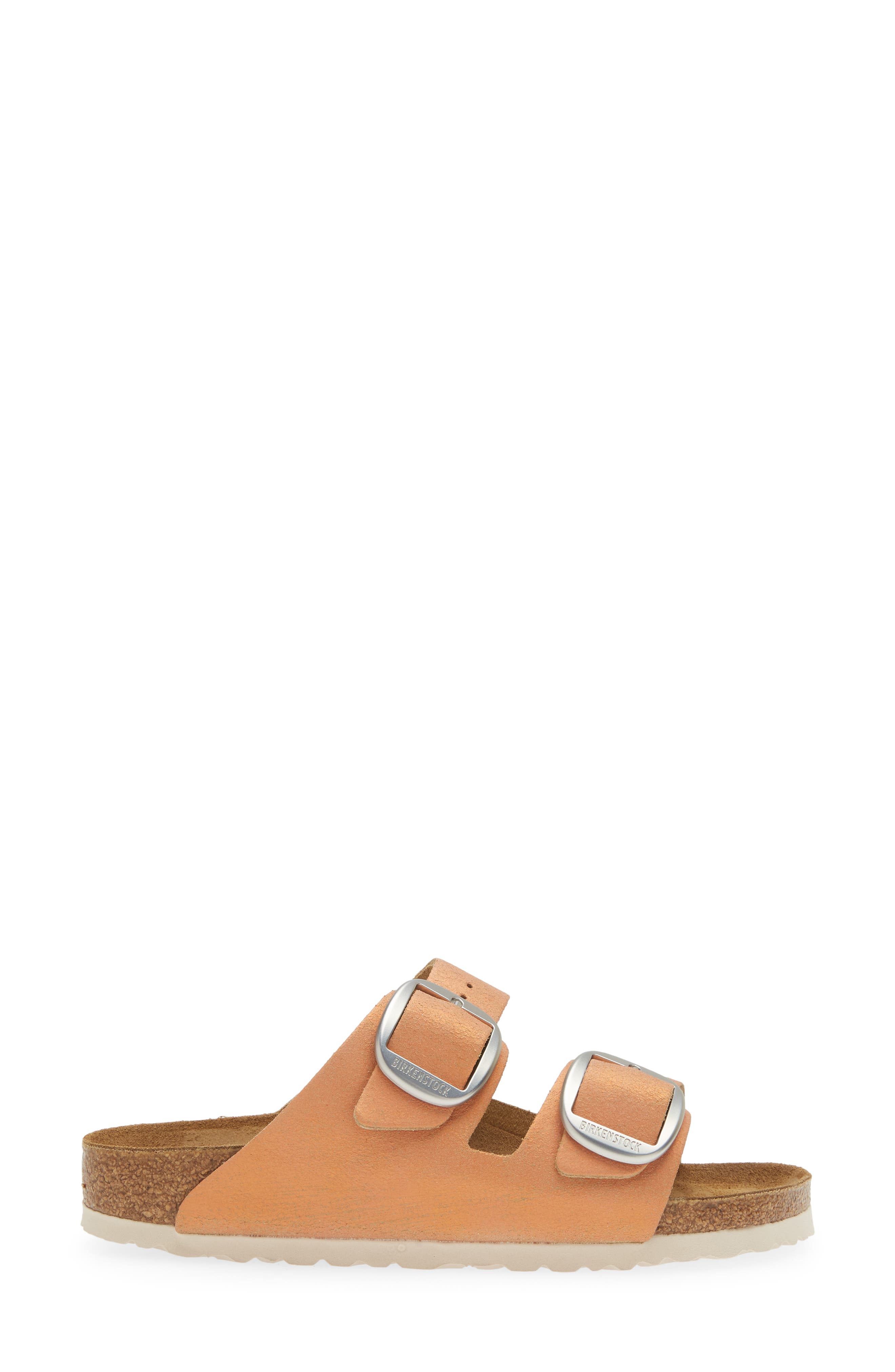 Birkenstock Arizona Big Buckle Slide Sandal - Discontinued, Alternate, color, Warm Coral