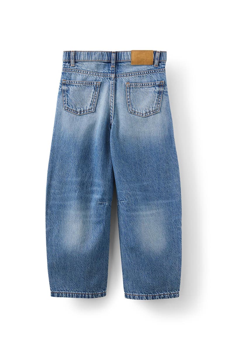 Cotton On Kids Kid's Unisex Barrel Leg Denim Jean, Alternate, color, Blue Haven Mid Blue