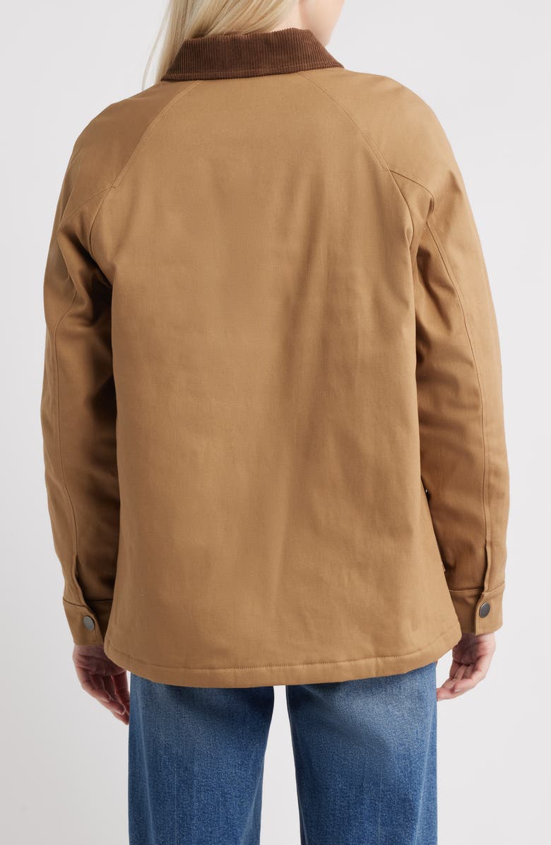 Thread & Supply Stretch Cotton Twill Chore Coat, Alternate, color, Taupe