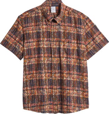 Men's Cotton Sport Shirt in Patchwork Madras | Brooks Brothers