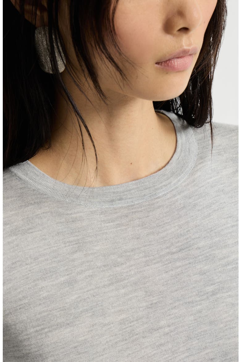 Cashmere and silk sweater, Alternate, color, Light Grey