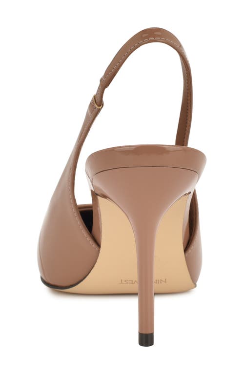 Nine West Palomma Slingback Pointed Toe Pump In Brown