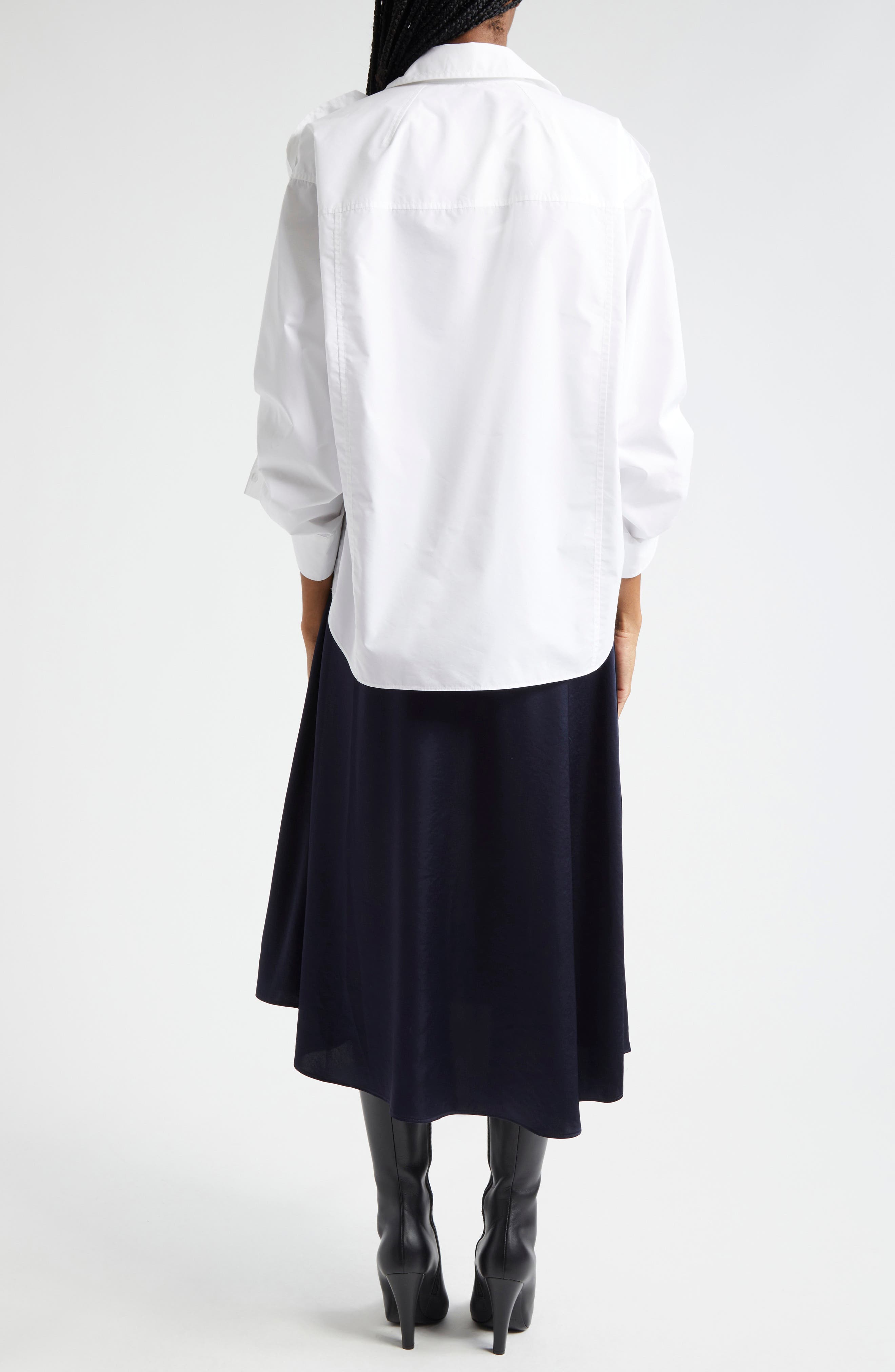Relaxed Drape Shirtdress - image 2