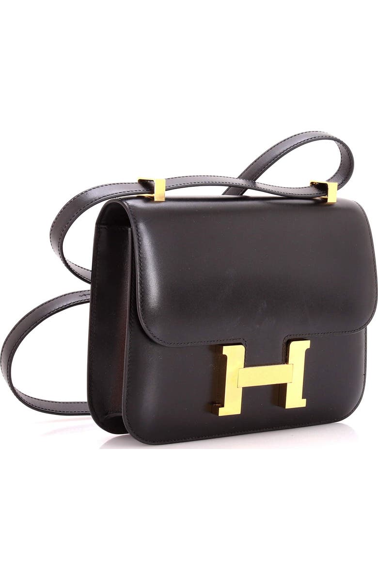 Pre-Owned Hermes Constance NM Bag Box Calf 24, Alternate, color, Noir