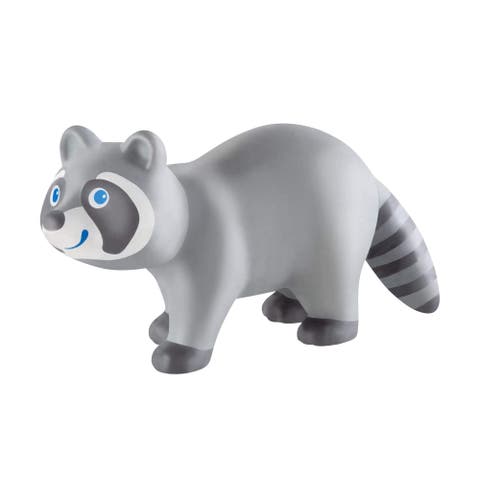 Little Friends Raccoon - Chunky Plastic Forest Animal Toy Figure