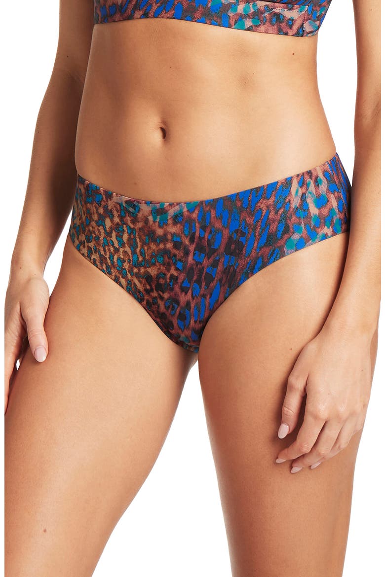 Mid Bikini Bottoms, Alternate, color, BLUE