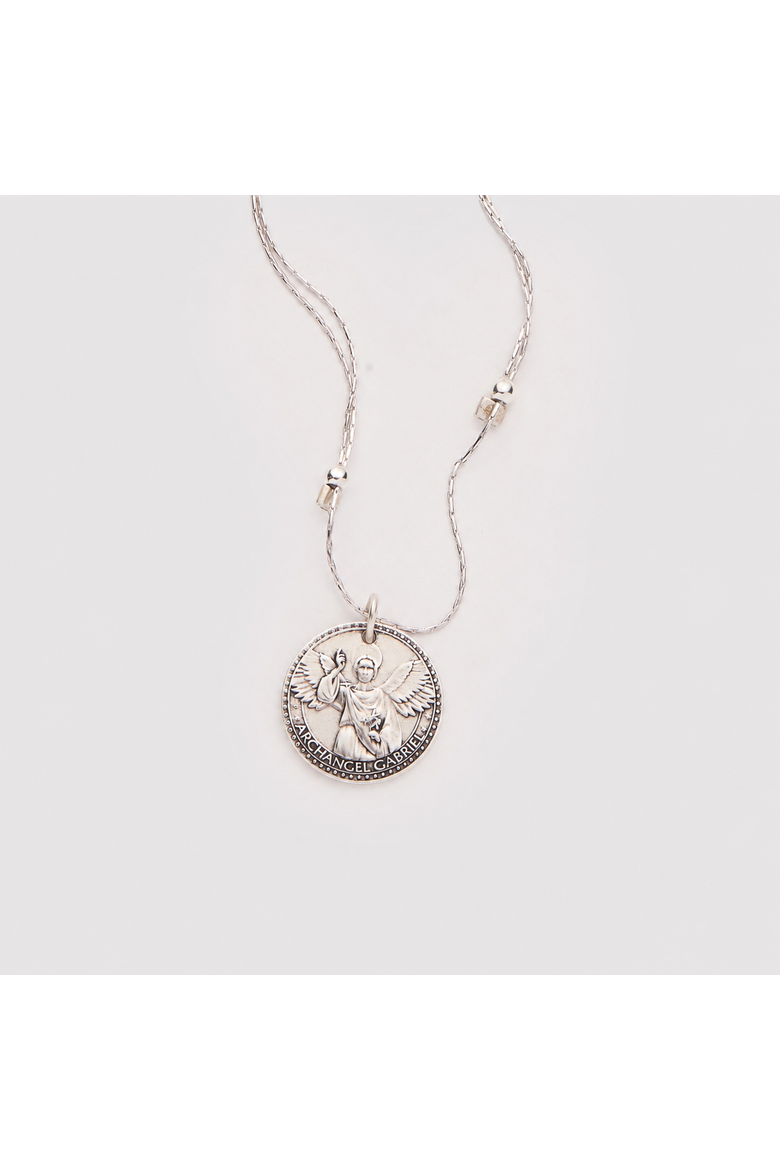 Better Together Mary/Gabriel Expandable Necklace, Main, color, Silver