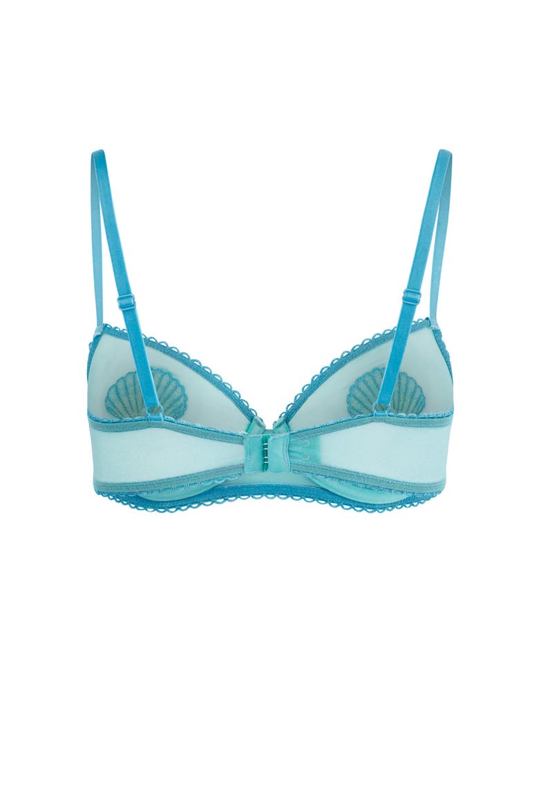 Alyshia Unlined Demi Bra, Alternate, color, Novelty blue