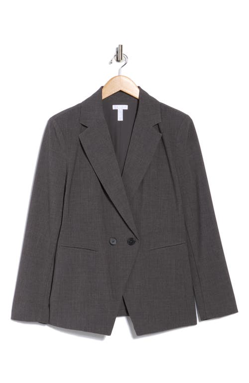 Leith Tailored Double Breasted Blazer In Gray