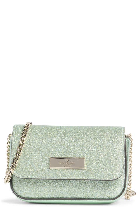 kenzie glitter card case crossbody bag