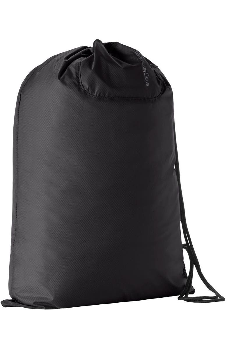 EAGLE CREEK Packable Laundry Sack, Main, color, Black