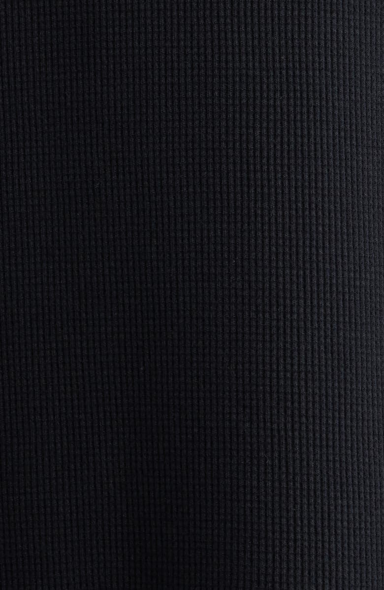 Dickies Embroidered Logo Long Sleeve Cotton Waffle T-Shirt, Alternate, color, Black