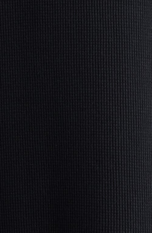 Dickies Embroidered Logo Long Sleeve Cotton Waffle T-shirt In Black