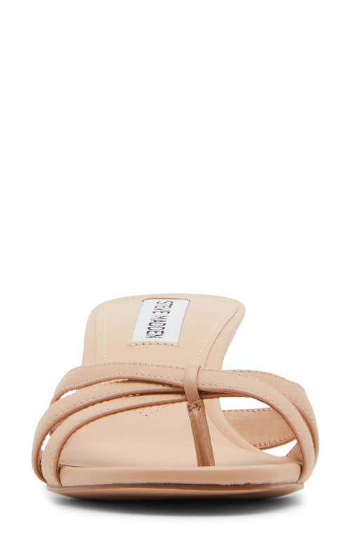 Steve Madden Cary Flip Flop In Tan Leather