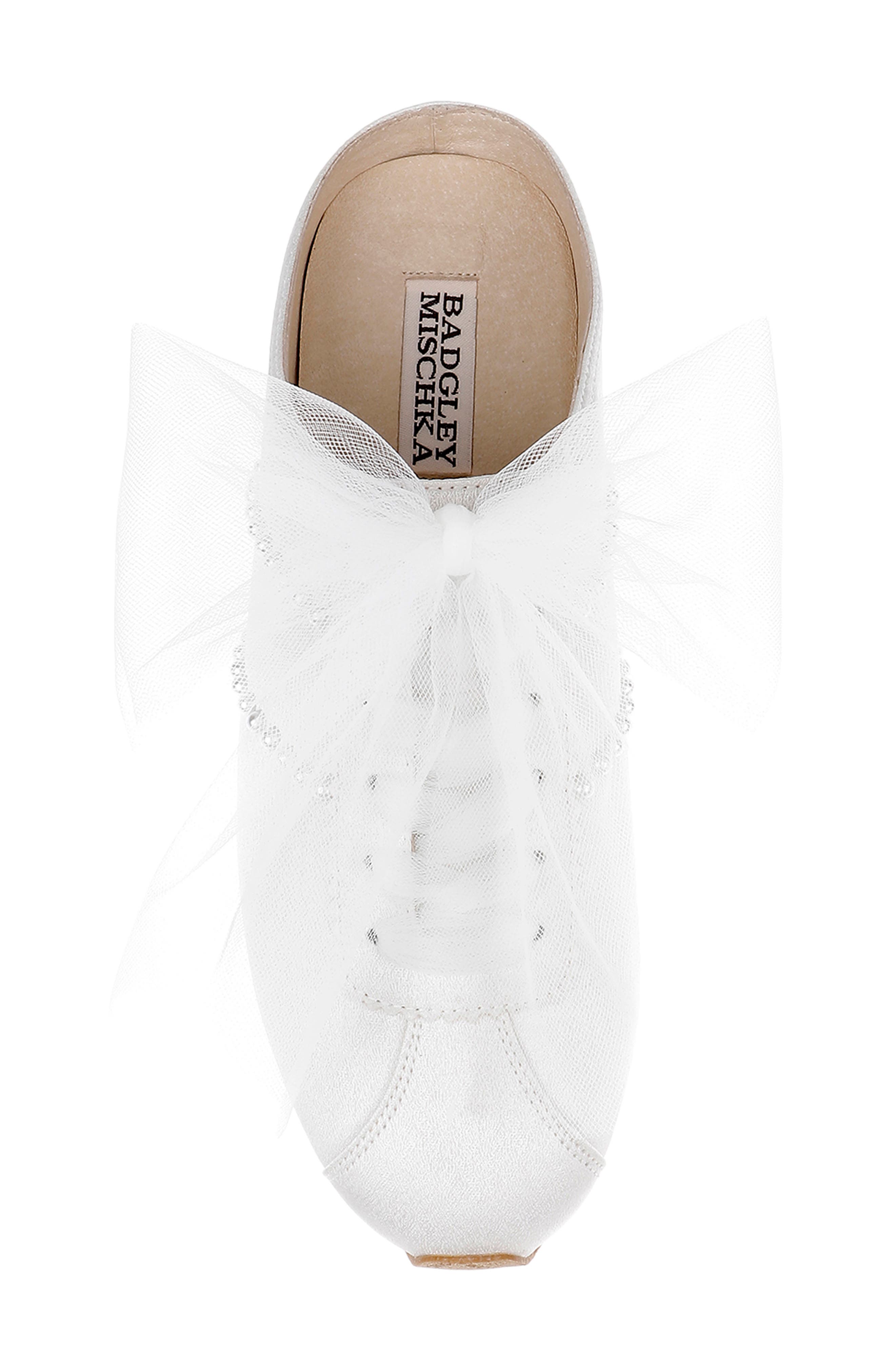 Badgley Mischka Collection Willy Mule Sneaker, Alternate, color, White Crepe
