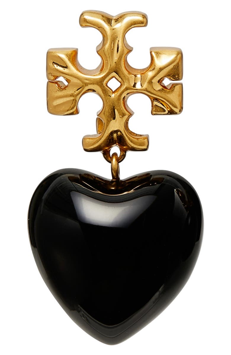 Tory Burch Roxanne Heart Drop Earrings, Alternate, color,