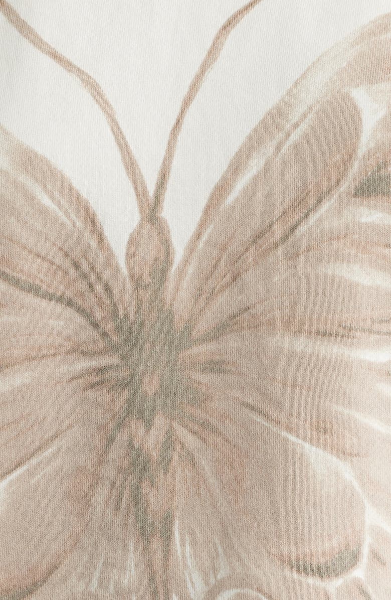 Free People Dahlia Butterfly Graphic Print Top, Alternate, color, Tofu Combo