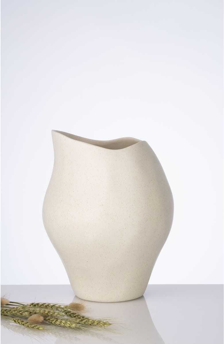 DinaDecor Mosco Vase, Alternate, color, White