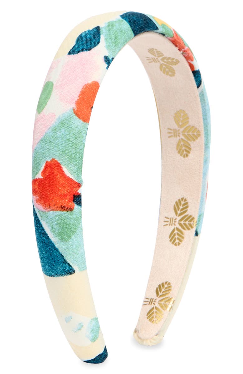 L. Erickson Blossom Headband, Main, color, Green/ Pink/ Orange Multi
